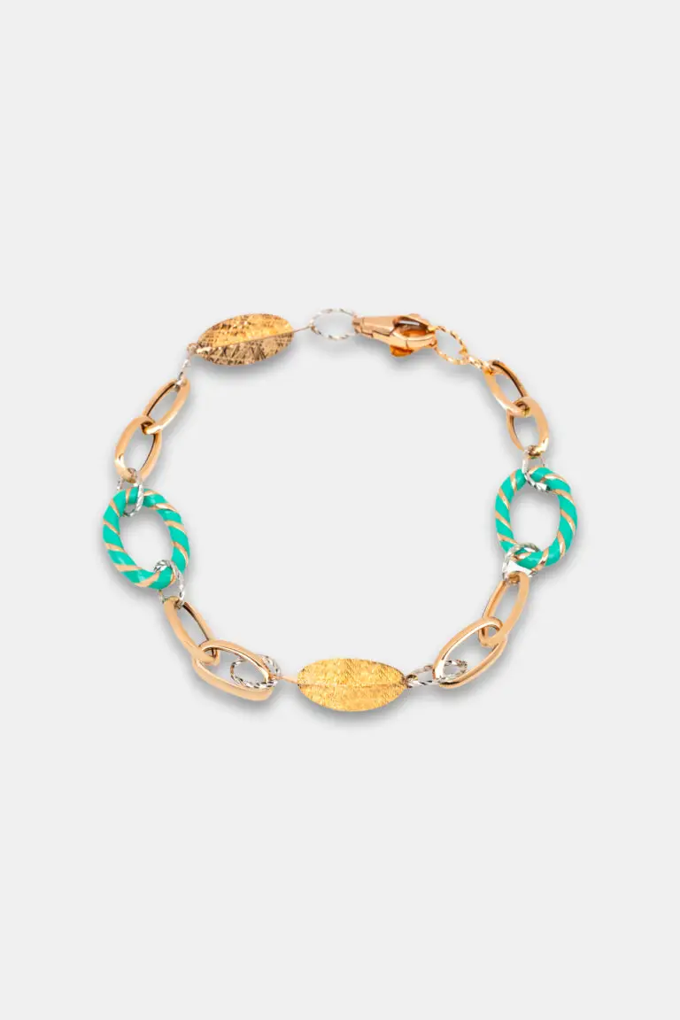Kaira Green Link Bracelet