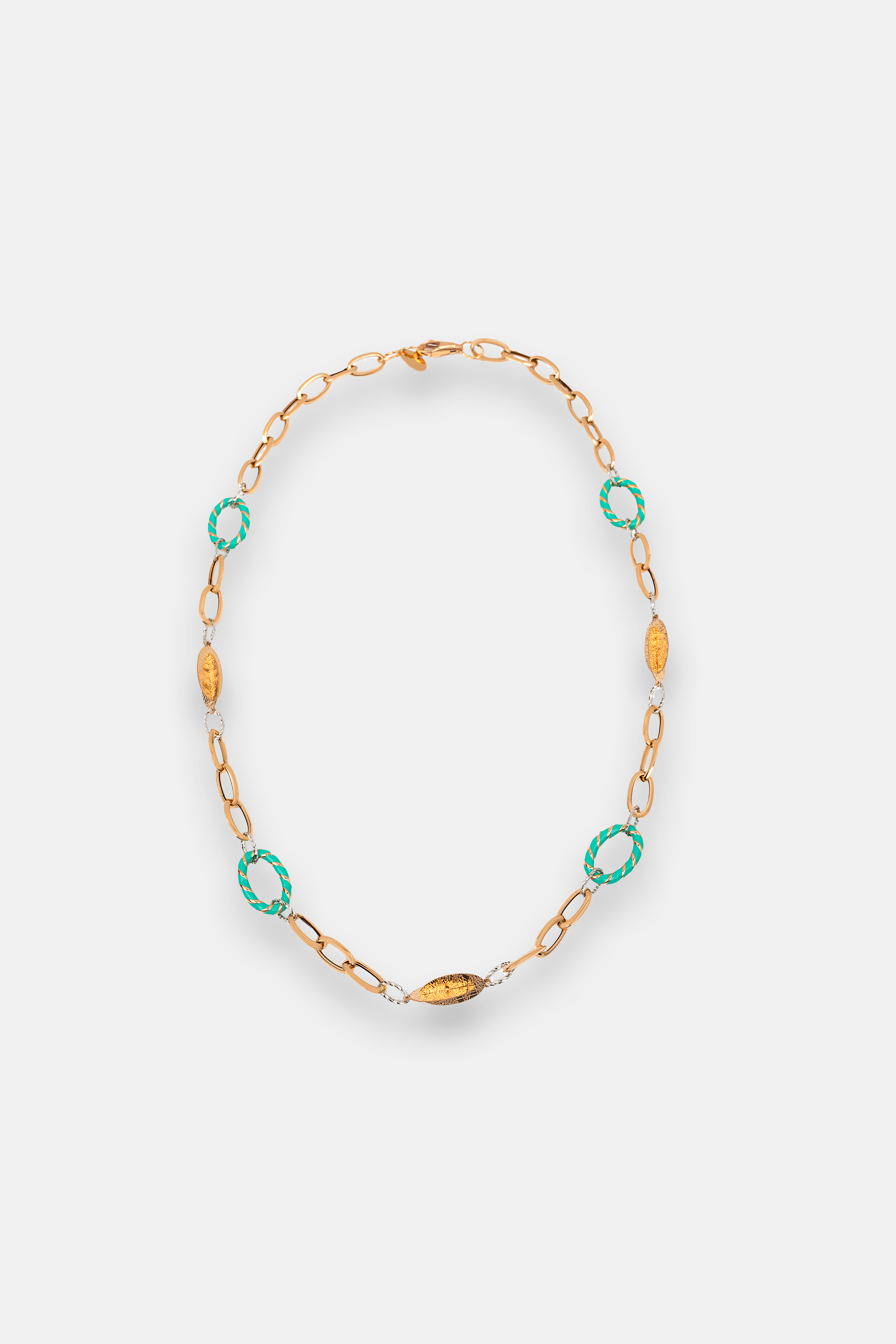 kaira-green-link-necklace