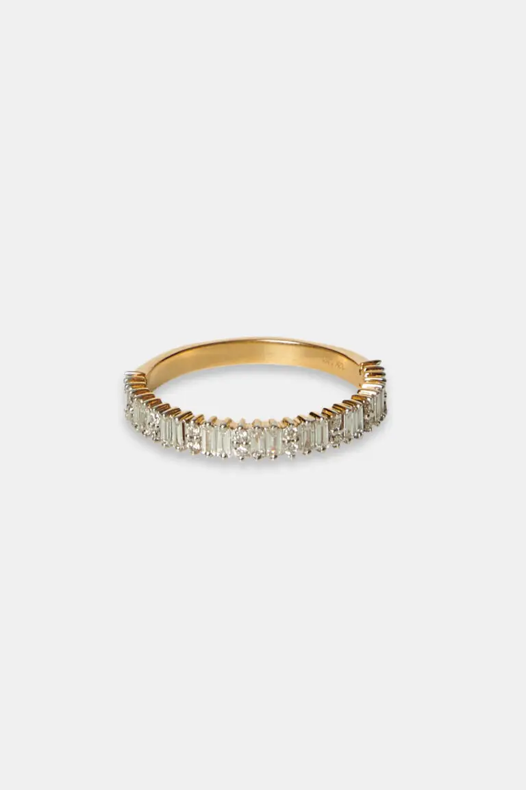 Arisse Baguette Half Eternity Ring