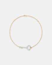 BRM-3742 - Minimalist Diamond Key Bracelet - DUBAI MAY50602