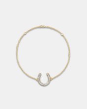 BRM-3754 - Minimalist Diamond Horse Shoe Bracelet - DUBAI MAY50617