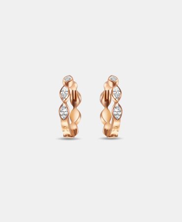 ER00293 - Classic Diamond Hoop Earrings - DUBAI MAY50878