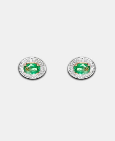 ER5894 - Natural CS Halo Earrings - DUBAI MAY50590
