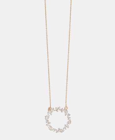PNM-2609 - Baguette Circle of Life Necklace - DUBAI MAY50596
