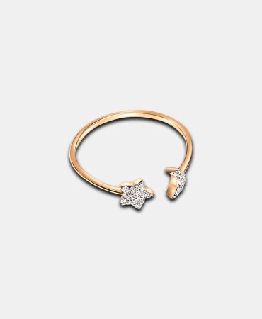RN00160 - Minimalist Stars & Moon Ring - Dubai April44605