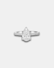 RN00721 - Diamond Tear Drop Cut Solitaire Ring - DUBAI MAY50834