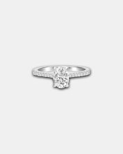RN00824 - Diamond OVAL Cut Solitaire Ring - DUBAI MAY50798