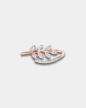 RN10031 - Minimalist Seperated Leaf Ring - DUBAI MAY50829