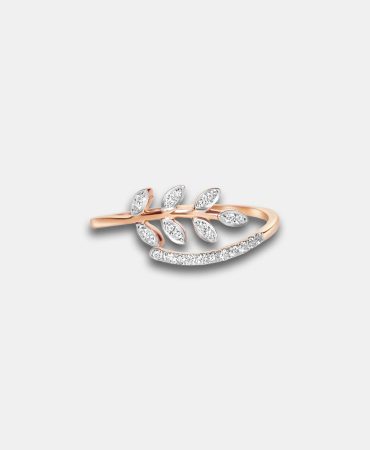 RN10031 - Minimalist Seperated Leaf Ring - DUBAI MAY50829