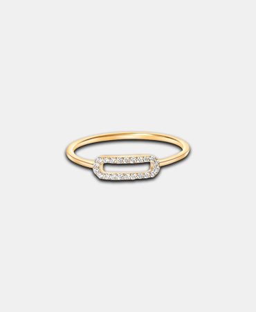 RN9989 - Minimalist Rectangle Ring - DUBAI MAY50593