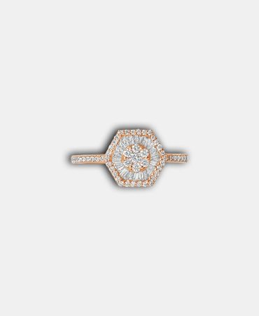 RNM-3649 - Baguette Halo Ring - DUBAI MAY50770